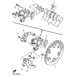 BREMSSATTEL KOMPL., HINTEN