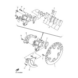 BREMSSATTEL KOMPL., HINTEN