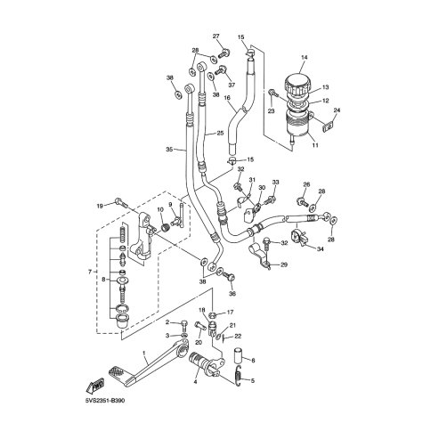 HALTER, BREMSSCHLAUCH