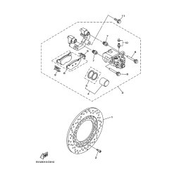 BREMSSATTEL KOMPL., HINTEN