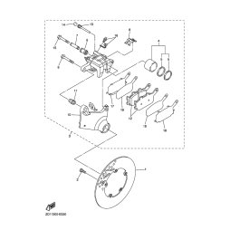 BREMSSATTEL KOMPL., HINTEN