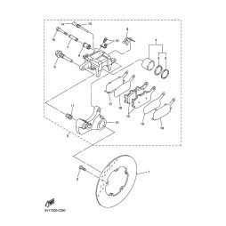 BREMSSATTEL KOMPL., HINTEN