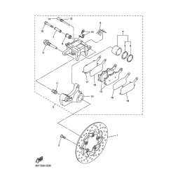 BREMSSATTEL KOMPL., HINTEN