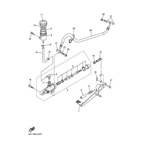 HALTER, BREMSSCHLAUCH