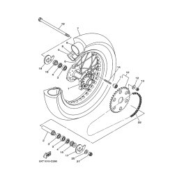 RR. WHEEL SPROCKET COMP. (45T)