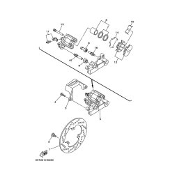 BREMSSATTEL KOMPL., HINTEN