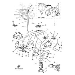 SCOOP AIR ASSY. 1 silber VRC1