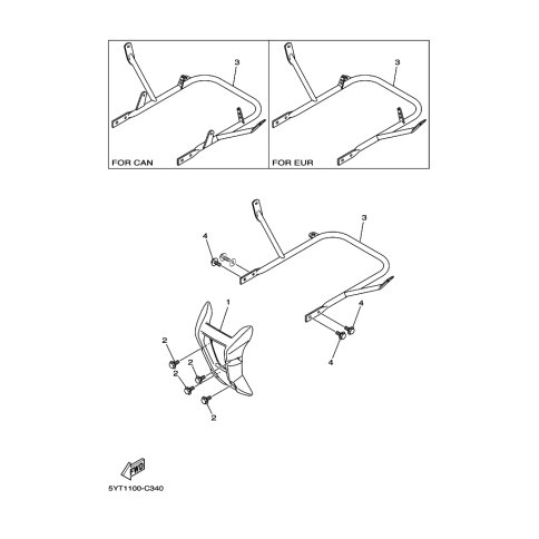 BAR, CARRY REAR