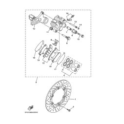 BREMSSATTEL KOMPL., HINTEN