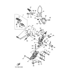 BRACKET,FOOTREST 1