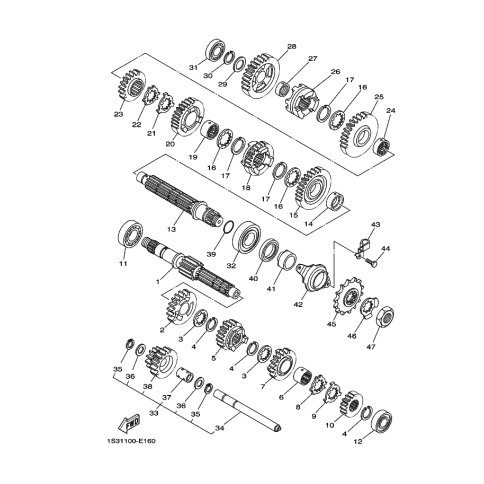 SPROCKET, DRIVE (14T)