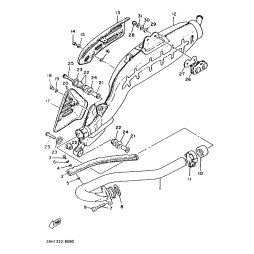 BOLT, STUD (583 EXHAUST PIP