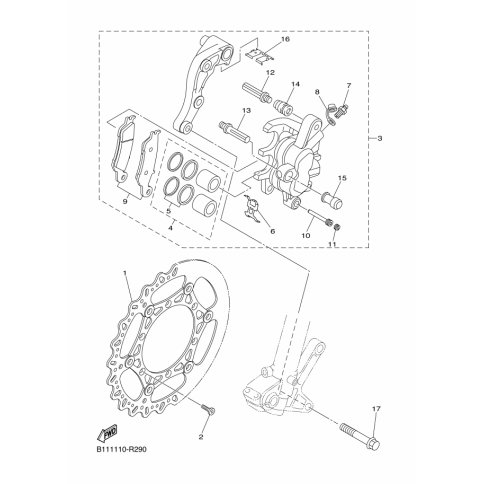 BREMSSATTEL KOMPL.(L)