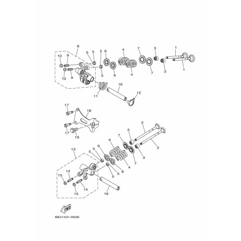 HALTER, VENTILFEDER