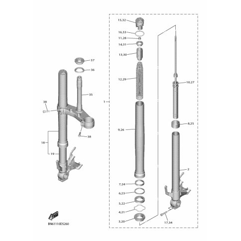 ZYLINDER KOMPL. VORDERRADGA