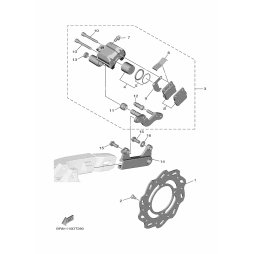 BREMSSATTEL KOMPL., HINTEN