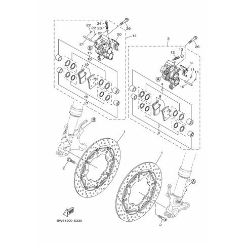 BREMSSATTEL KOMPL.(R)