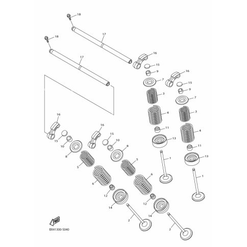 HALTER, VENTILFEDER