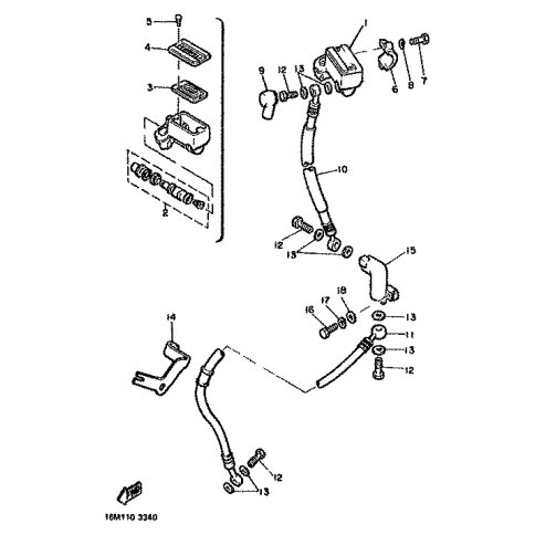 HALTER, BREMSSCHLAUCH 1