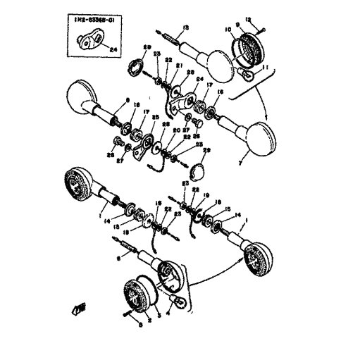 REAR FLASHER LAMP ASSY (R.H