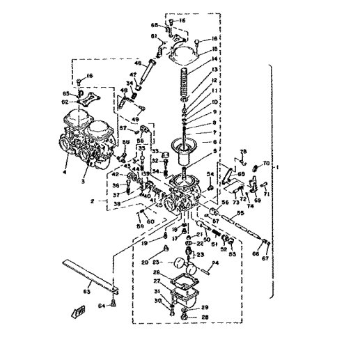 CARBURETOR ASSY (LEFT)