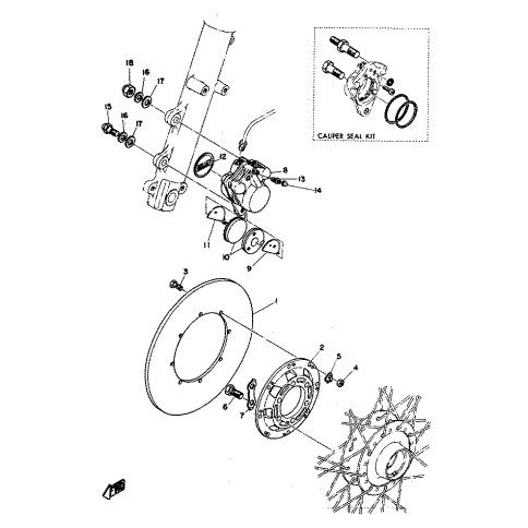 CALIPER SEAL ASSY