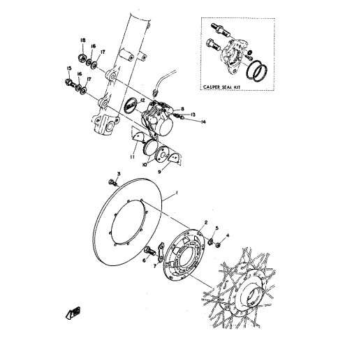 BREMSSATTEL KOMPL