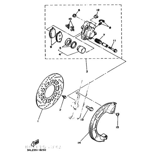 BREMSSATTEL KOMPL.(L)