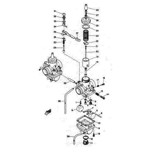 BODY, FLOAT CHAMBER (R.H)