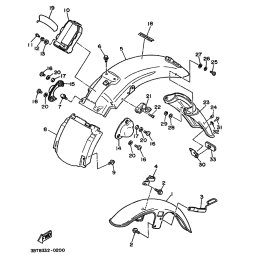 HINTERRAD-KOTFLUGEL KOMPL