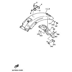 HINTERRAD-KOTFLUGEL KOMPL