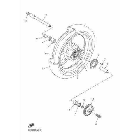 CAST WHEEL, FRONT