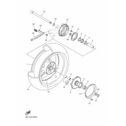 CAST WHEEL, REAR