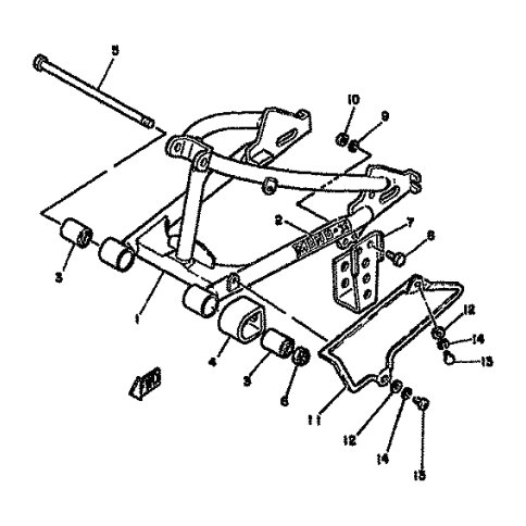 HINTERRADSCHWINGE KOMPL