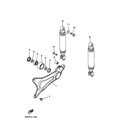 HINTERRADSCHWINGE KOMPL