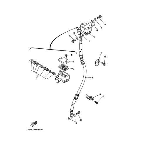 HALTER, BREMSSCHLAUCH 2