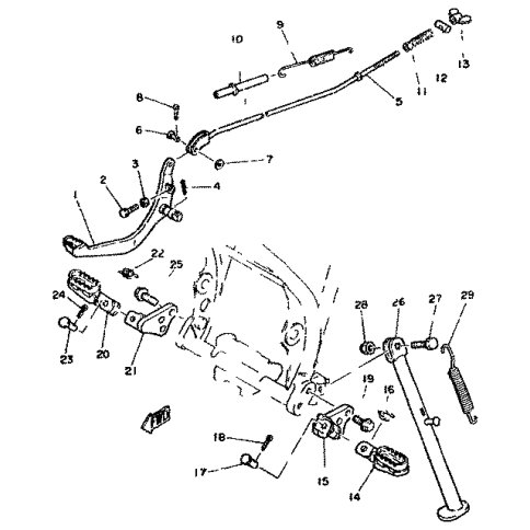 KONSOLE, FUSSRASTE