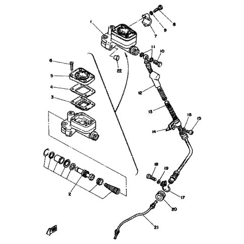 HALTER, BREMSSCHLAUCH 2