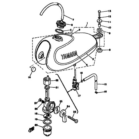 AUFKLEBER, KRAFTSTOFFTANK 1