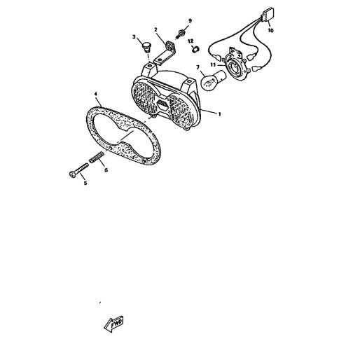 STUTZE, SCHEINWERFER 1