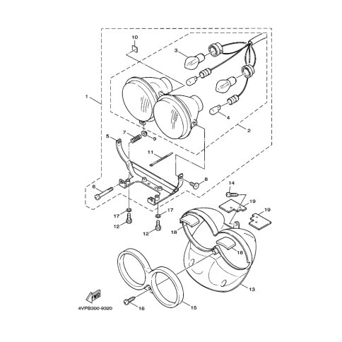 STUTZE, SCHEINWERFER 1