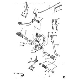 BRACKET ,REAR FOOTRE