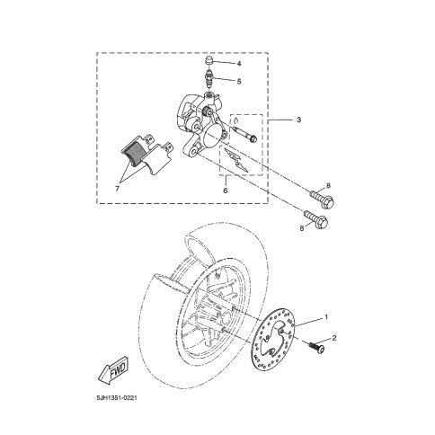 BREMSSATTEL KOMPL., HINTEN