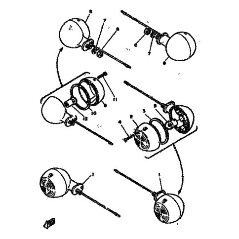 VORDERER BLINKER KOMPL. 1