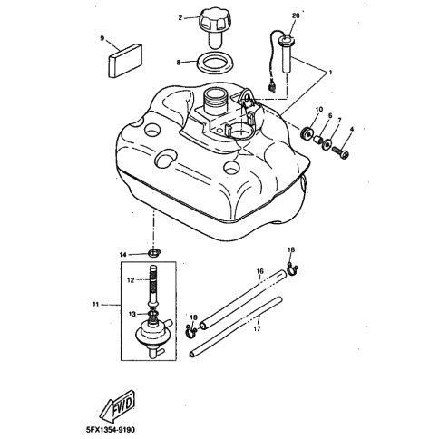 KRAFTSTOFFTANK KOMPL