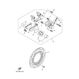 BREMSSATTEL KOMPL., HINTEN