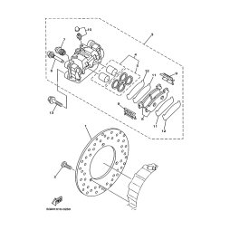 BREMSSATTEL KOMPL., HINTEN