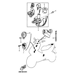 MAIN SWITCH+SEAT LOCK+CAP