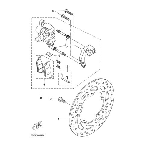 BREMSSATTEL KOMPL.(R)