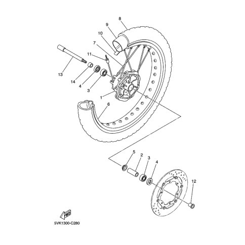 SPOKE SET, FRONT